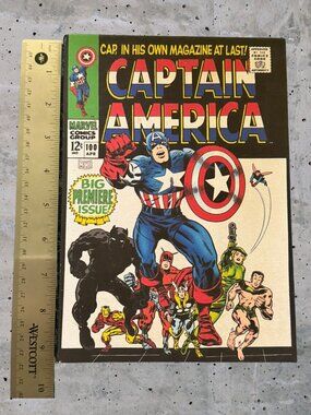 Captain America #100 Canvas Wall Art